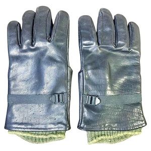 Gloveshells D3-A Men 5 Cattlehide Winter Gloves Black Leather